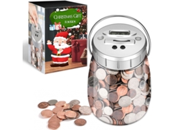 Cofrinho Digital Com Contador, Cofrinho Grande Para Moedas, 2,4l Aquaforge