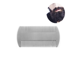 Peine De Metal Inoxidable Talla Tarjeta De Crédito Antiestático Para Barba Y Cabello Ideal Para Bolsos Y Bolsillos Regalo Perfecto