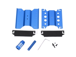 Suporte de Reparo para Carro Rc 360 Rotação Alumínio 1/18 1/24 Azul