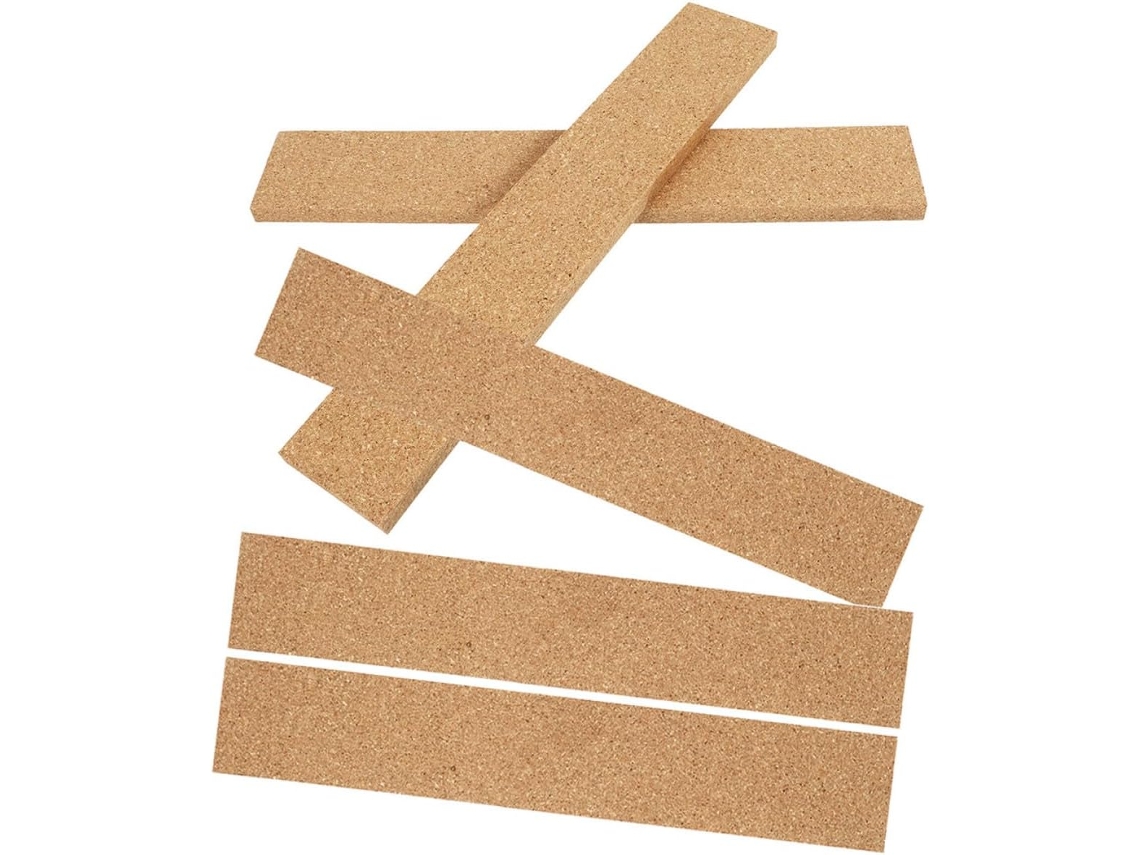 Tiras de Cortiça Autoadesivas para Quadros Brancos, Conjunto de 5 Unidades, Material Natural Sólido. SFUSHOS