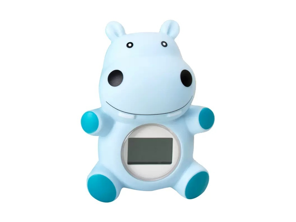 Termómetro Banho Para Bebé Forma Hipopótamo Flutuante - Com Função Temporizadoripx7 Azul Hexinyigjly