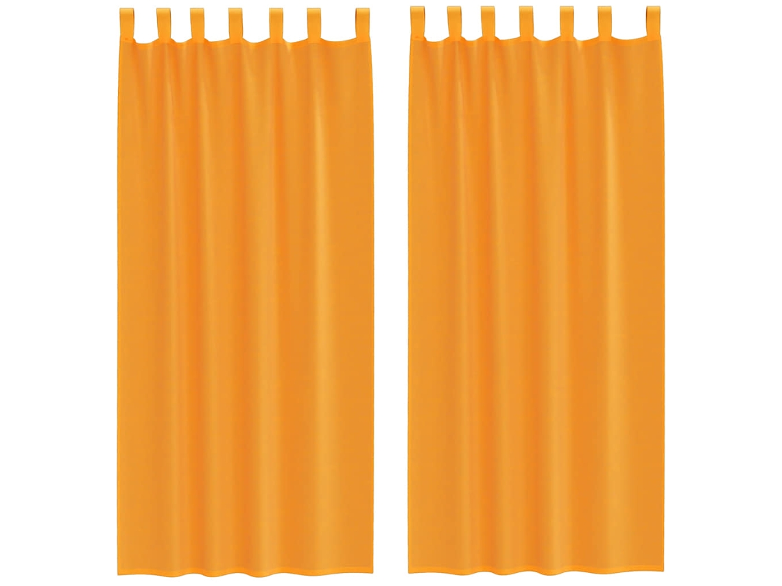 Voile Curtain, Voile Curtains Vidaxl Laranja Tecido (140 X 225 Cm)