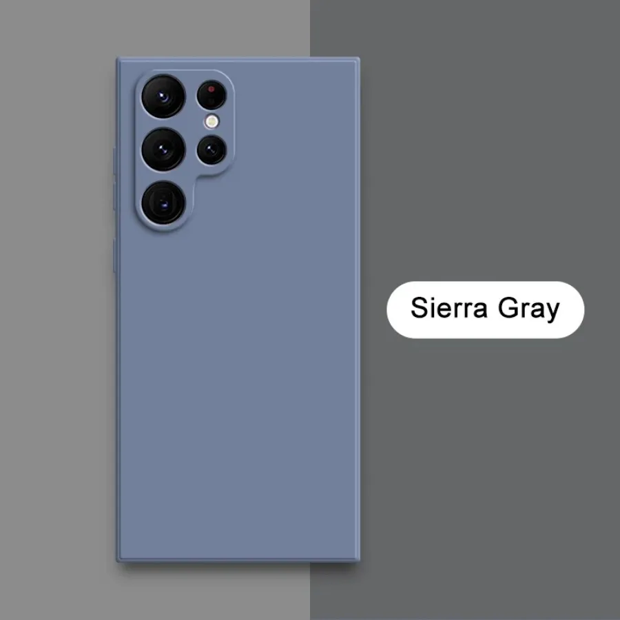 Capa De Celular Samsung S21 Plus (cinza) Em Silicone Líquido, Capa Protetora De Tecido Macio.