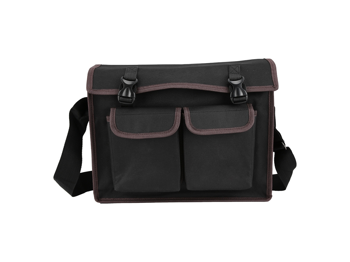 Mochila De Ferramentas Unisola Para Eletricistas Em Tela Oxford Yileqi Multifuncional (preta)