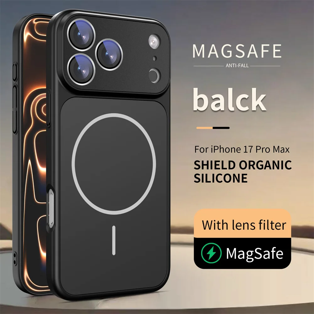 (iphone 13, Preto) Capa Para Iphone Com Suporte Magnético Magsafe, Resistente A Impactos E Com Proteção Em Silicone Líquido.