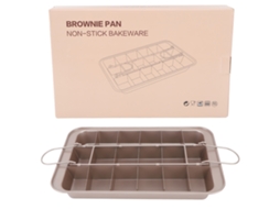 Brownie Baking Bandeja Pegajosa Aço Inoxidável Espessado Base Sólida Quadrado Cupcake Pão Assando Molde