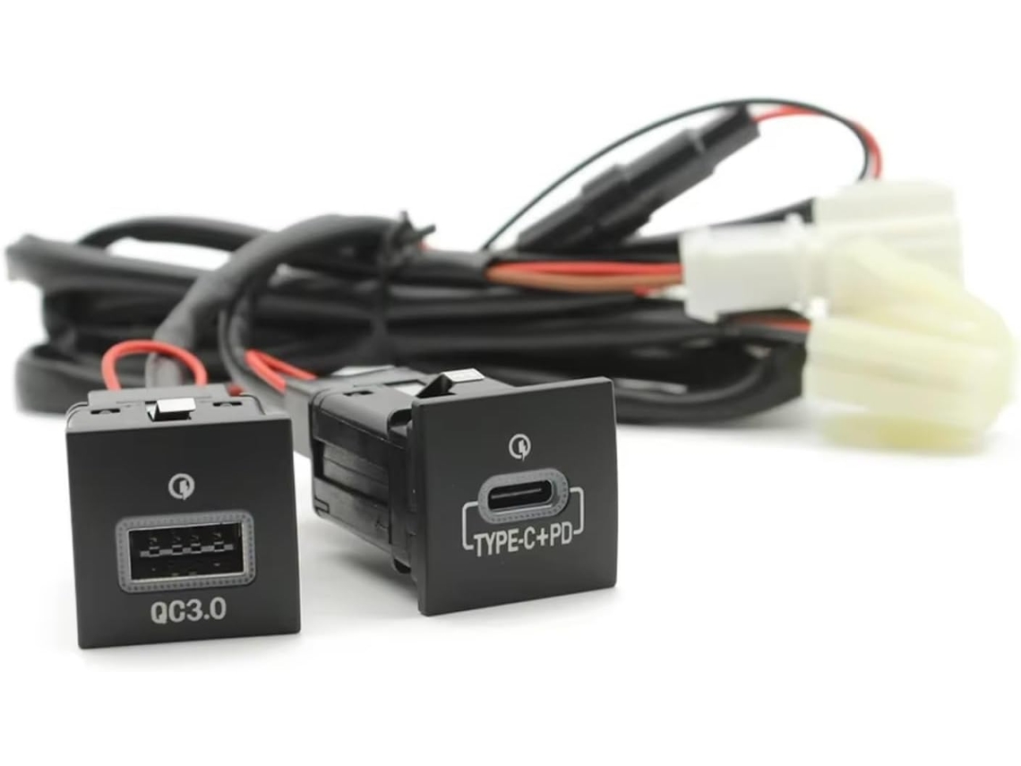 Conector De Interface Usb Aux Para Carro Vw Golf 6-jetta 5 2006-2012, Adaptador De Energia Usb Rápido 12v 24v Para Qc30