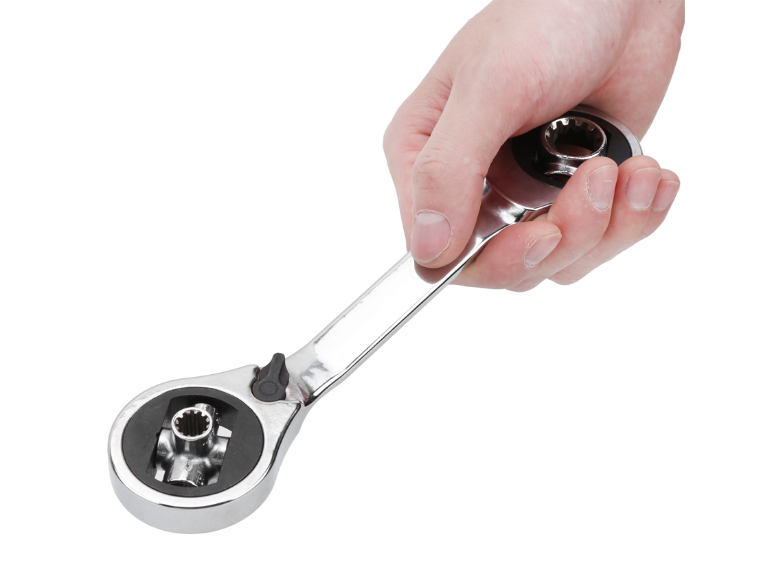 Laxiscreed Chave 8-em-1 Com Cabeça Rotativa De 360° E Design Flexível Para Uso Geral