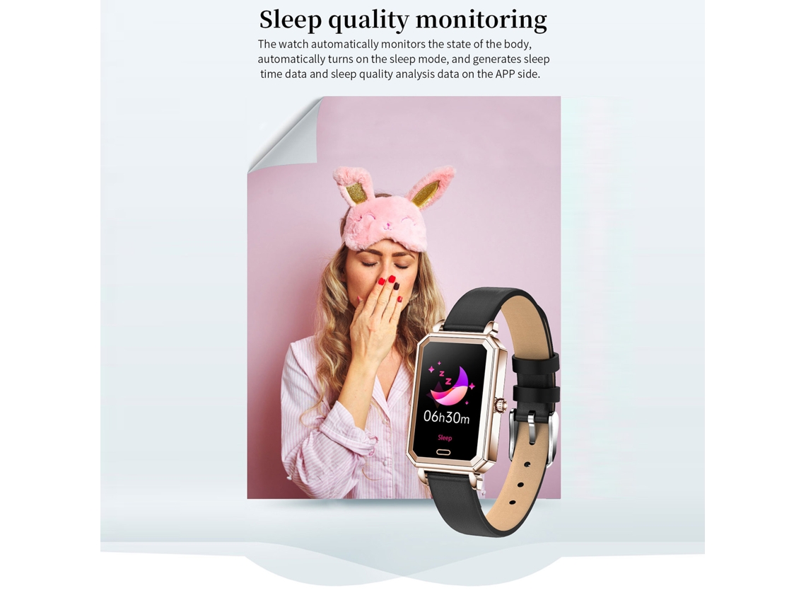 Mali relógio Inteligente para Mulheres Pulseira Fitness Tracker Monitor de Batimentos Cardíacos Sono Ip68