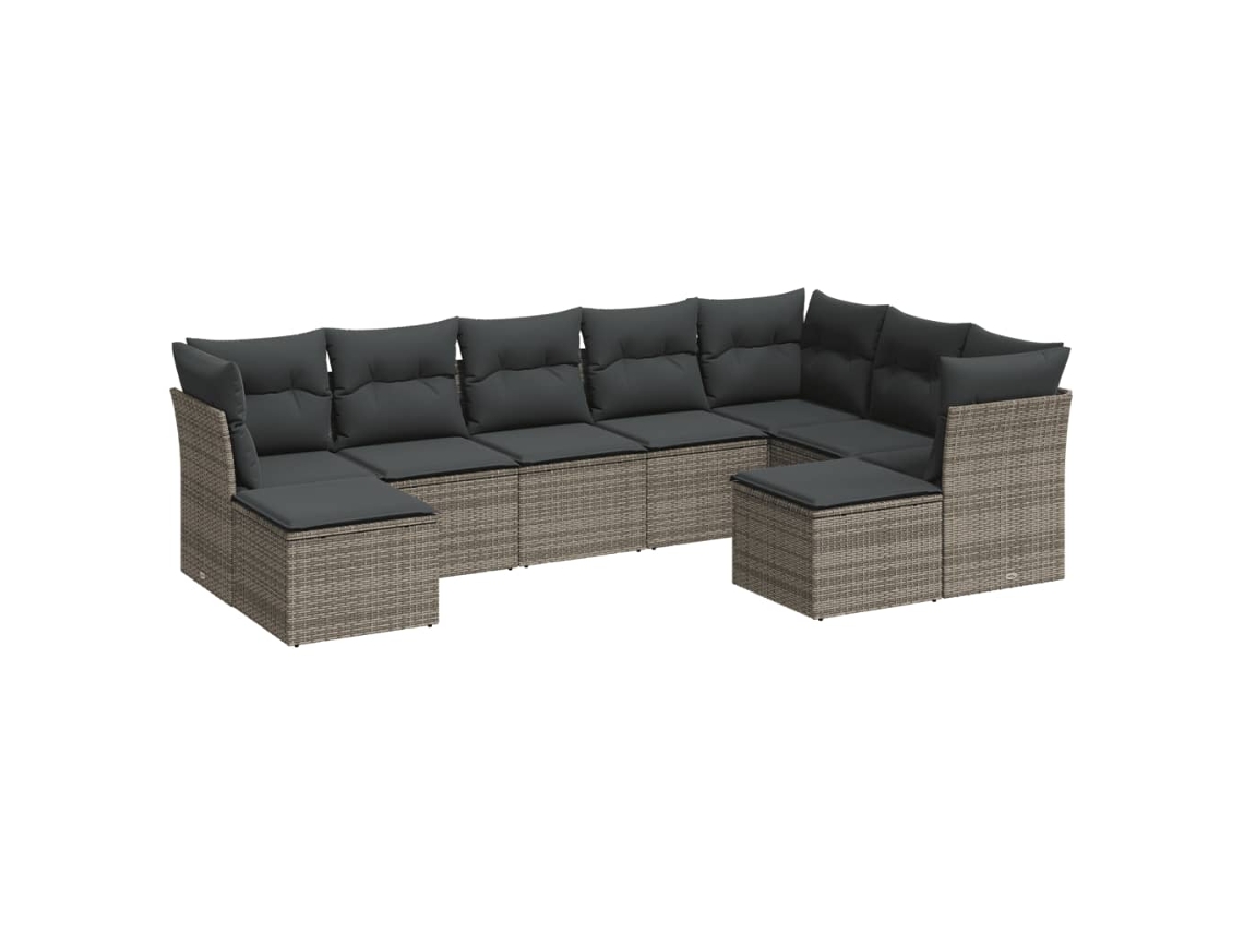 Garden Sofa Set, Garden Sofa Sets Vidaxl Cinzeto Rattan / Vime (n/a)
