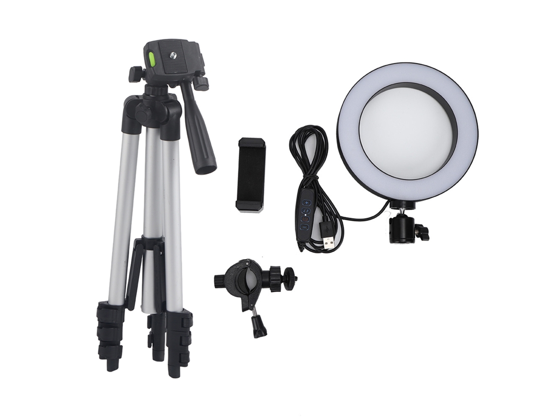 Kit De Luz Anular Led Ajustável Para Câmera E Vídeo, Lâmpada Anular Regulável
