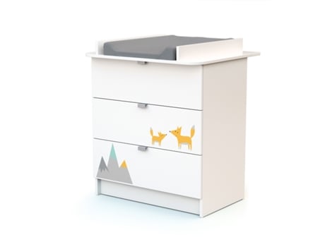 Cómoda Muda-Fraldas WEBABY (Branco)