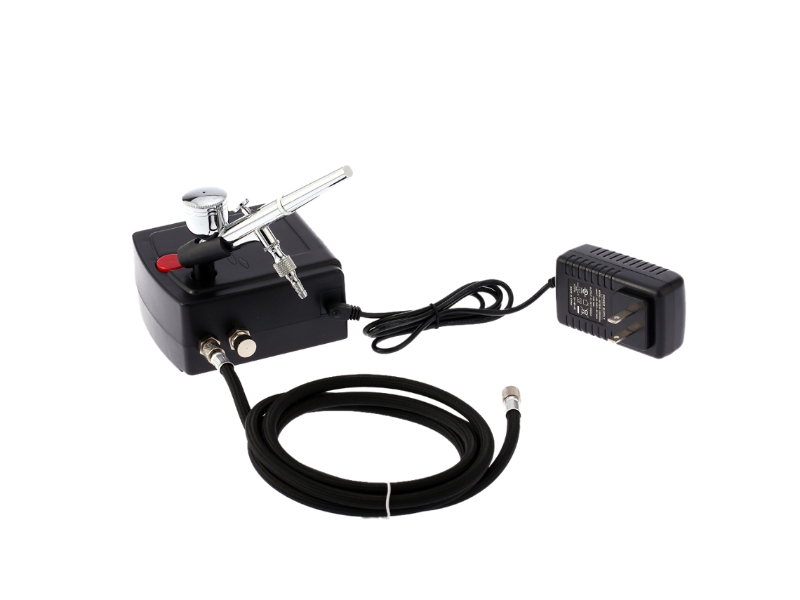 Kit Compressor de Ar Profissional com Pincel Aéreo | S/MARCA