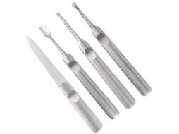 Conjunto de Manicure de Aço Inoxidável com Lixa de Unha Empurrador De