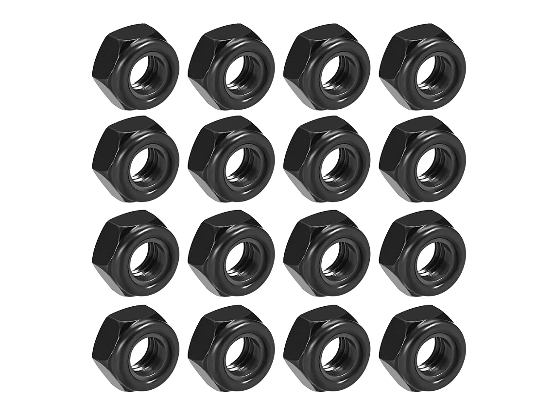 Conjunto De Porcas Kkvogmle, Aço Inoxidável, 100 Peças, Pretas