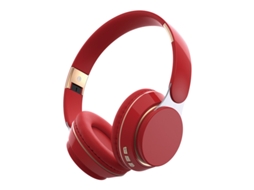 Fones De Ouvido Bluetooth Supra Auriculares, Estéreo, Dobráveis, Retráteis, Com Slot Para Cartão, Fone De Ouvido Sem Fio, Vermelho Ushion