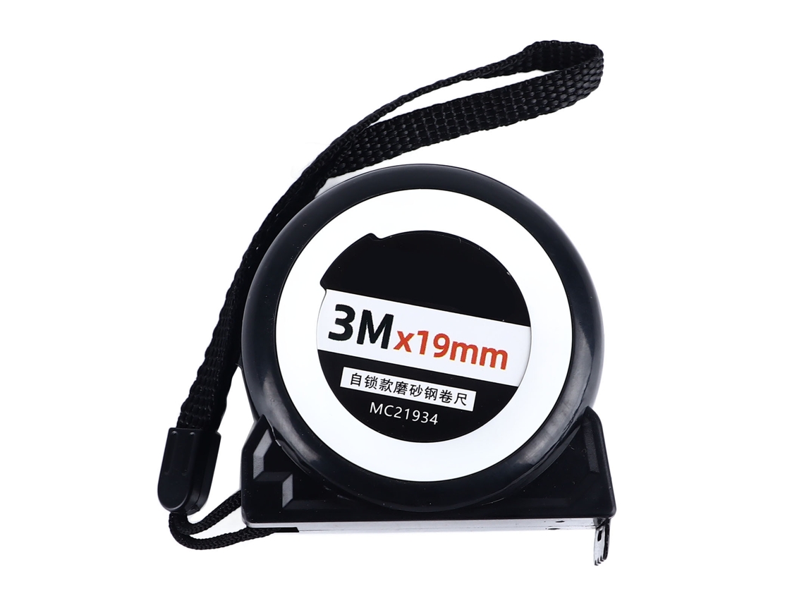 Fita métrica auto bloqueável aço fosco de alta precisão 3m x 19mm fácil leitura | S/MARCA