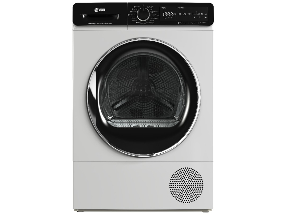 Máquina de Secar Roupa VOX THP820E (8 kg - Bomba de Calor - Branco)