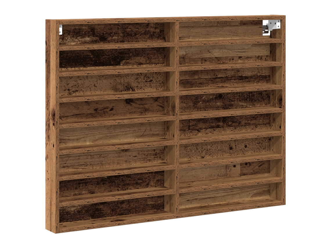 Conjunto 1 Gabinete De Exibição Vidaxl Castanho Derivados De Madeira (100 X 8,5 X 75 Cm)