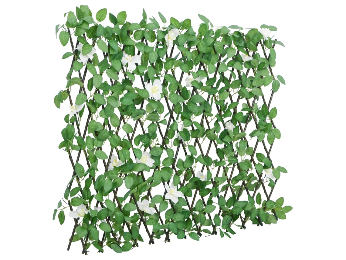 Vidaxl Treliça De Hera Artificial Extensível 186x30 Cm Verde