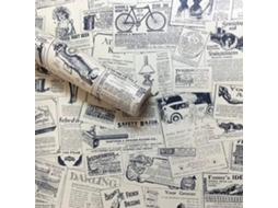 Papel De Parede Autoadesivo, Papel De Contato De Jornal Vintage, Descascável E Adesivo, Multiuso Para Backsplash De Cozinha E Banheiro