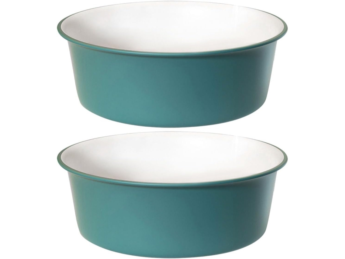 Conjunto multifuncional de 2 peças para lavatório e pia de cozinha, em plástico, com design robusto.