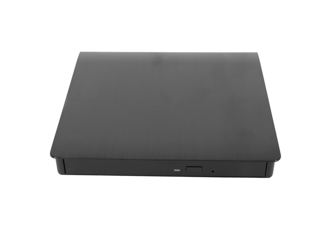 Unidade De Cd Dvd Externa Usb3.0 Gravador Leitor Gravador Para Laptop Pc Windows Os X Preto