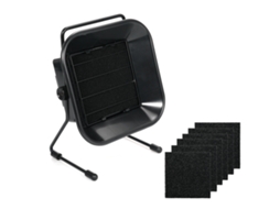 Extrator de fumos de soldagem de 16 W com filtro de carvão ativado e 6 esponjas, ângulo ajustável e ventilador silencioso.
