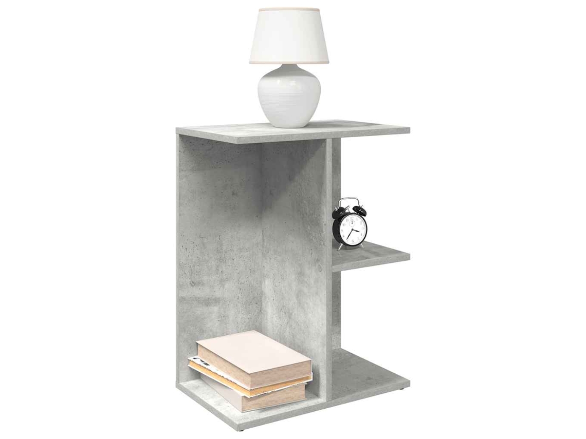 Vidaxl Mesas Cabeceira 2 Pcs 46,5x29x61cm Deriv. Madeira Cinza Cimento