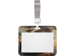 Porta Crachá Estilo Navio Pirata Com Cordão, À Prova D Água, Vertical, Em Plástico, Protetor De Crachá
