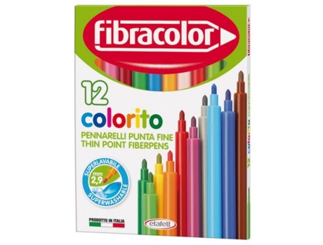 Marcador Fibracolor 12 Uni FIBRCOLOR