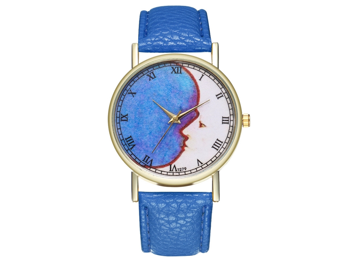 Reloj De Cuarzo Unisex Elegante Y Casual, Regalo Moderno (azul Real)