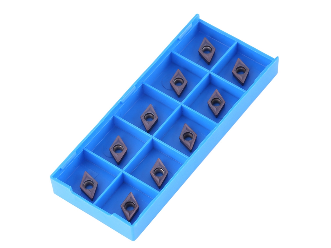 10pcs Pontas De Carbeto Cnc Inserts Lâmina Cutter Ferramenta De Torneamento Com Caixa