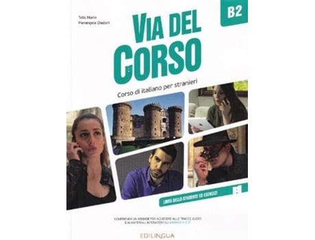 Livro Via del Corso B2 de Telis Marin e Pierangela Diadori (Italiano)