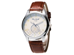 Reloj De Pulsera Unisex Hombre Mujer Anti Luz Azul De Cristal De Cuarzo Zhoulianfa Café