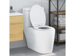 Vidaxl Assento De Vaso Sanitário Branco 45,5 X 37,5 X 3,8 Cm Duroplast