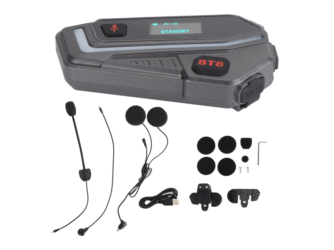 Fone de Ouvido Bluetooth para Moto com som Hi-Fi e chamadas claras EOOCOO