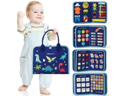 Brinquedo Montessori Para Crianças Pequenas, Quadro De Atividades De 4 Camadas, Brinquedo Sensorial, Brinquedos Montessori Para M Aquaforge