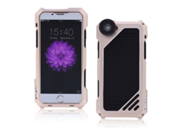 Capa Rugged para Telefone EOOCOO (com Lente, Dourado)