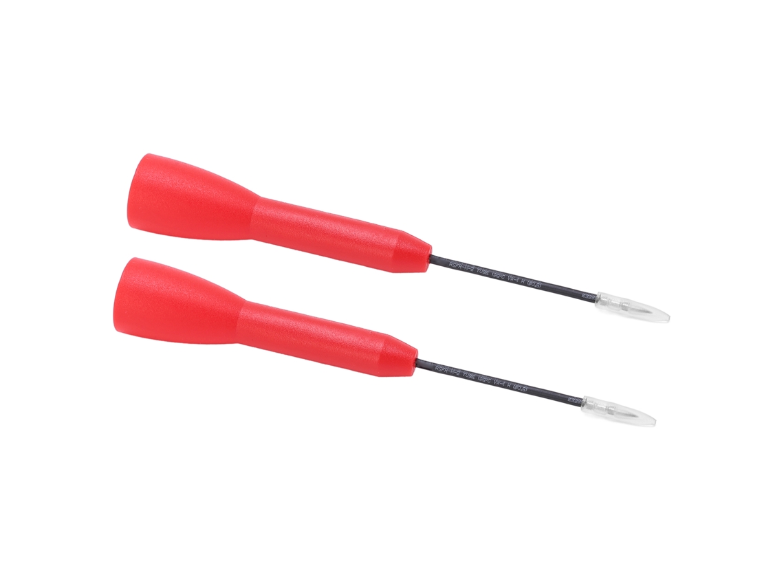 2pcs Sonda de Teste de Perfurar 1mm Isolada Cat Ii 600v/10a para Multímetro Material Pa e Latão