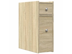 Narrow Bathroom Cupboard, Narrow Bathroom Cupboards Vidaxl Marrom Madeira Processada (n/a)