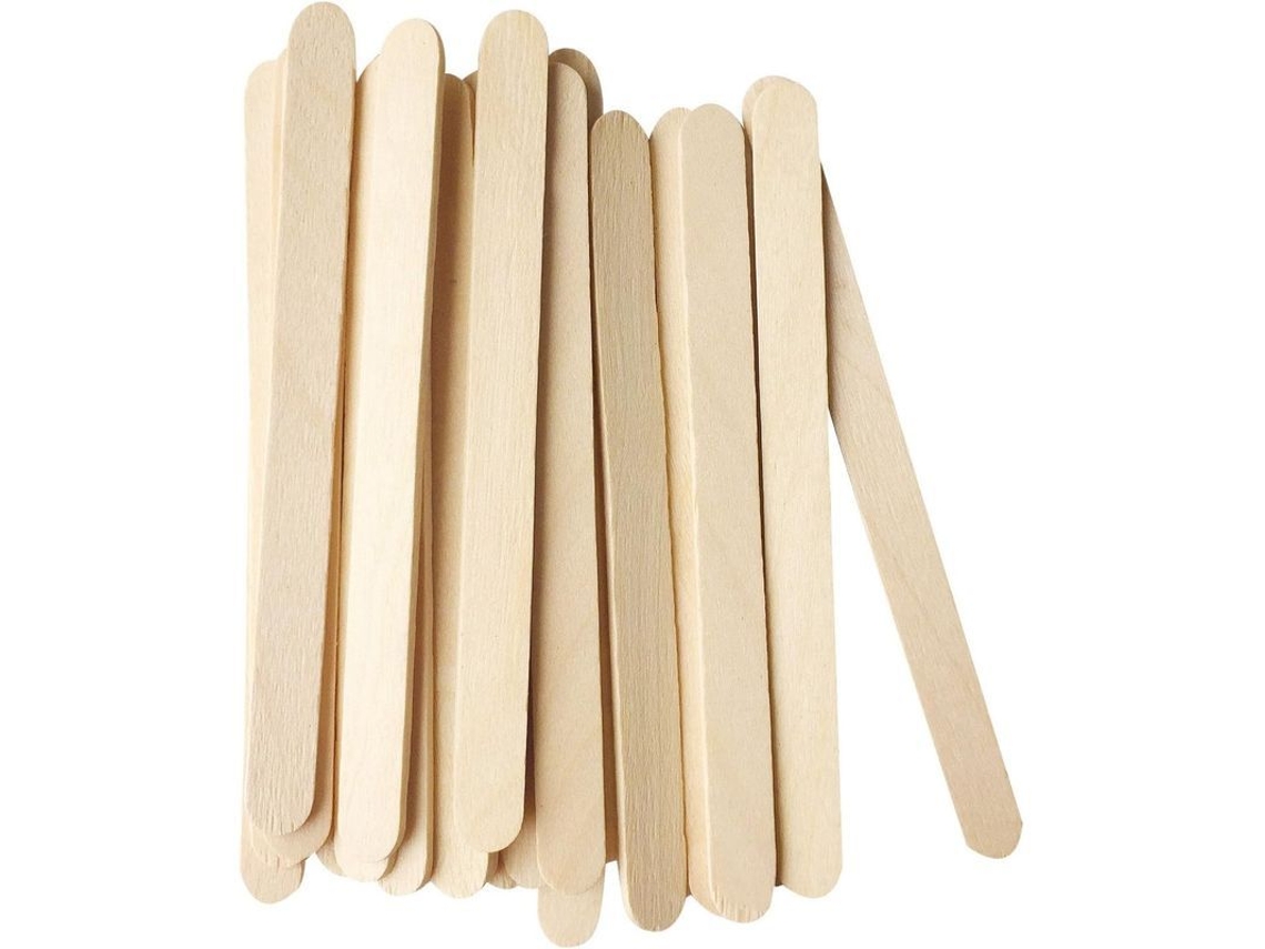 200 Palitos De Madeira Natural Para Sorvetes Caseiros E Manuais 11,4 Cm Seguros Para Alimentos Fda Ce