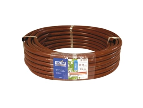 Tubo Marrom com Gotejadores Integrados 16mm 25 m AQUA CONTROL