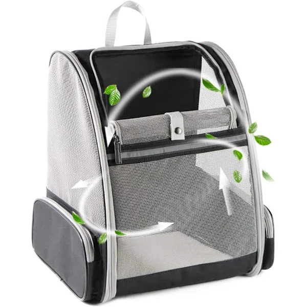 Mochila de Transporte para Cães e Gatos, Tipo Bolha AQUAFORGE