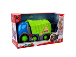 Caminhão De Lixo De Brinquedo Kiddygo Com Luz E Som 31 Cm Educativo