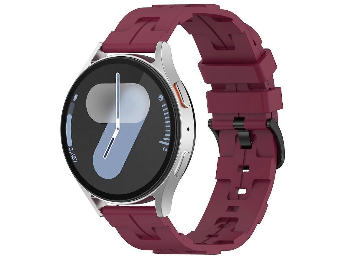 Pulseira De Silicone Kalebol, Cor Sólida, Com Fivela Preta E Ponta Arredondada.