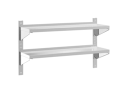 Wall Shelf, Wall Shelves Vidaxl Prateado Aço Inoxidável (100 X 30 X 60 Cm)