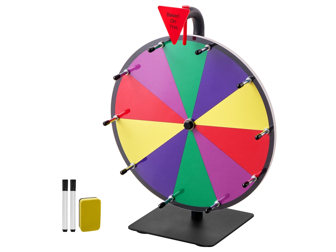 Roda Da Fortuna Succebuy Interativa 304,80 Mm Com Suporte 10 Slots 5 Cores