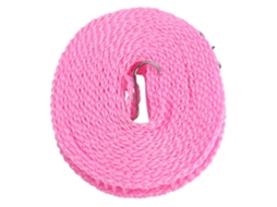 Linha de Secar Roupa Portátil Exterior Rosa 5m