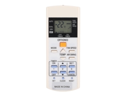 Control Remoto Para Aire Acondicionado Duradero Abs Blanco A75c3297 Sin Batería
